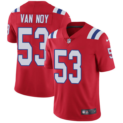 New England Patriots #53 Kyle Van Noy Red Alternate Men's Stitched Vapor Untouchable Limited Jersey Men's