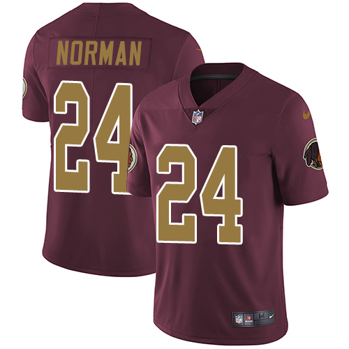 Washington Commanders #24 Josh Norman Burgundy Red Alternate Men's Stitched Vapor Untouchable Limited Jersey Men's