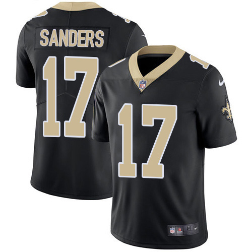 New Orleans Saints #17 Emmanuel Sanders Black Team Color Youth Stitched Vapor Untouchable Limited Jersey Youth