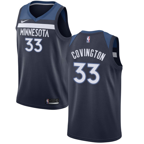 Minnesota Timberwolves #33 Robert Covington Navy Blue Swingman Icon Edition Jersey Mens