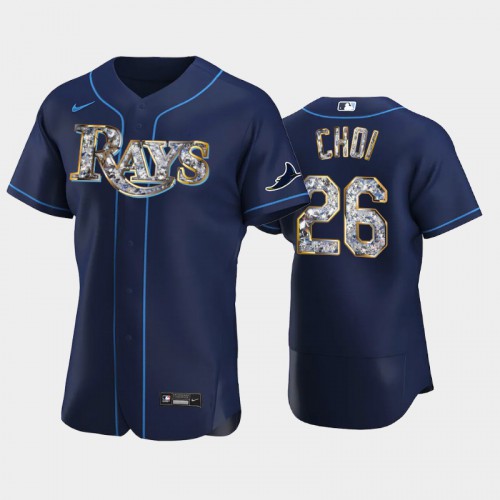 Tampa Bay Tampa Bay Rays #26 Ji-Man Choi Men's Diamond Edition Jersey - Navy Men's