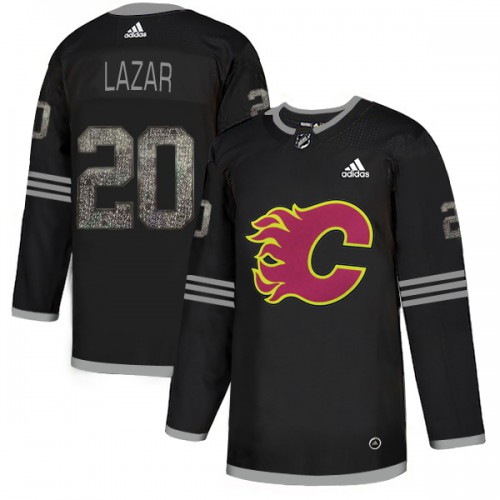 Adidas Calgary Flames #20 Curtis Lazar Black Authentic Classic Stitched Jersey Men's