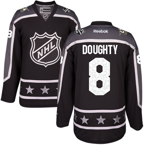 Los Angeles Kings #8 Drew Doughty Black 2017 All-Star Pacific Division Women's Stitched Jersey Womens