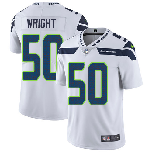 Seattle Seahawks #50 K.J. Wright White Youth Stitched Vapor Untouchable Limited Jersey Youth