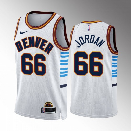 Denver Denver Nuggets #66 DeAndre Jordan White 2022-23 Mens City Edition Jersey Mens