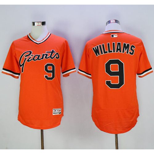 San Francisco Giants #9 Matt Williams Orange Flexbase Authentic Collection Cooperstown Stitched Jersey Men's