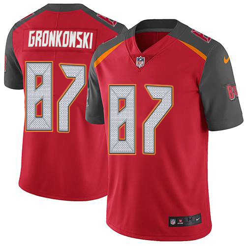 Buccaneers #87 Rob Gronkowski Red Team Color Youth Stitched Vapor Untouchable Limited Jersey
