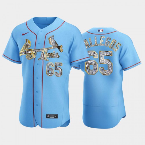 St.Louis St.Louis Cardinals #65 Giovanny Gallegos Men's Diamond Edition Jersey - Blue Men's