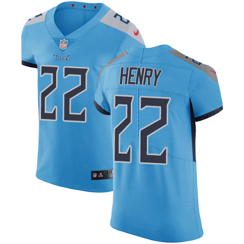 Titans #22 Derrick Henry Light Blue Alternate Men's Stitched Vapor Untouchable Elite Jersey