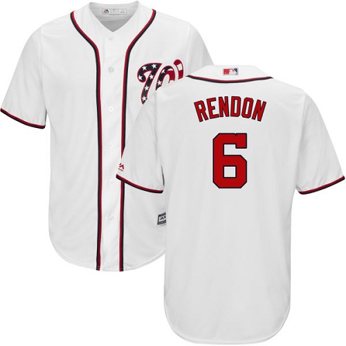 Washington Nationals #6 Anthony Rendon White New Cool Base Stitched Jersey Men's