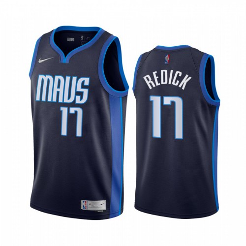 Dallas Dallas Mavericks #17 JJ Redick Navy Womens Swingman 2020-21 Earned Edition Jersey Womens