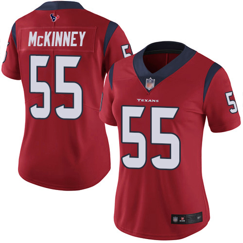 Houston Texans #55 Benardrick McKinney Red Alternate Women's Stitched Vapor Untouchable Limited Jersey Womens