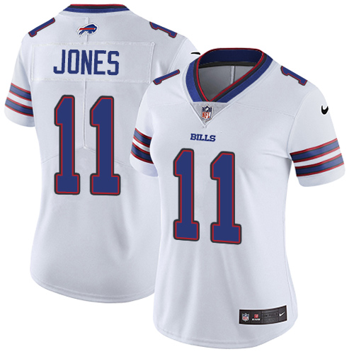 Buffalo Bills #11 Zay Jones White Women's Stitched Vapor Untouchable Limited Jersey Womens