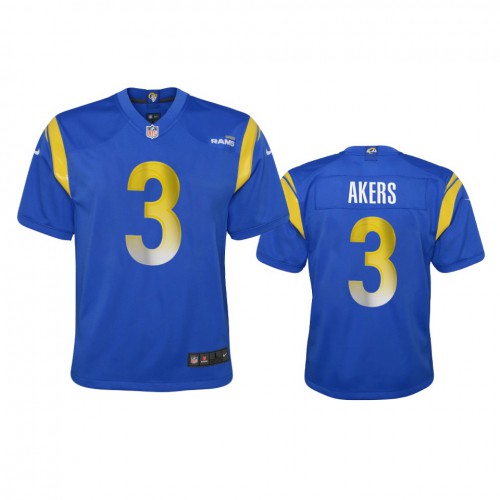 Los Angeles Los Angeles Rams #3 Cam Akers Youth Game Jersey - Royal Youth