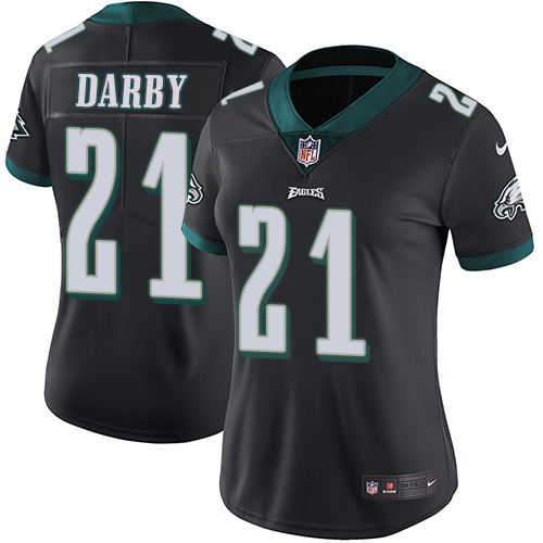 Philadelphia Eagles #21 Ronald Darby Black Alternate Women's Stitched Vapor Untouchable Limited Jersey Womens