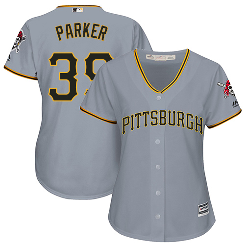 Pittsburgh Pirates #39 Dave Parker Grey Road Women's Stitched Jersey Womens