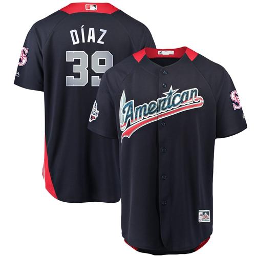 Seattle Mariners #39 Edwin Diaz Navy Blue 2018 All-Star American League Stitched Jersey Men's