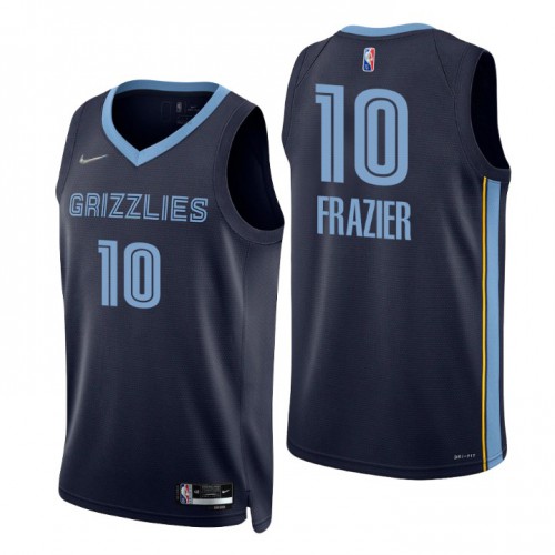 Memphis Grizzlies #10 Tim Frazier Navy Mens 2021-22 75th Anniversary Diamond Swingman Jersey - Icon Edition Mens