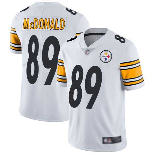 Pittsburgh Steelers #89 Vance McDonald White Men's Stitched Vapor Untouchable Limited Jersey Men's