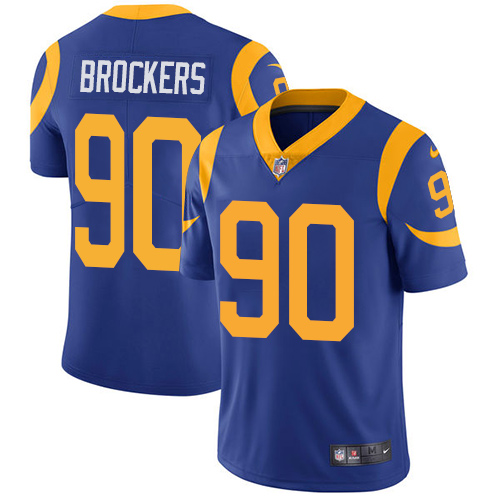 Los Angeles Rams #90 Michael Brockers Royal Blue Alternate Men's Stitched Vapor Untouchable Limited Jersey Men's