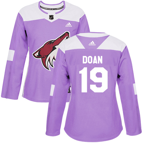 Adidas Arizona Coyotes #19 Shane Doan Purple Authentic Fights Cancer Women's Stitched Jersey Womens