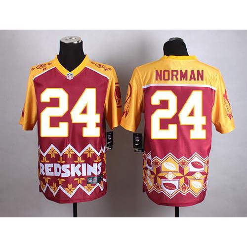 Washington Commanders #24 Josh Norman Burgundy Red Men's Stitched Elite Noble Fashion Jersey Men's