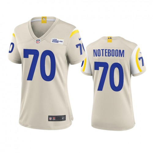 Los Angeles Los Angeles Rams #70 Joseph Noteboom Women's Game Jersey - Bone Womens