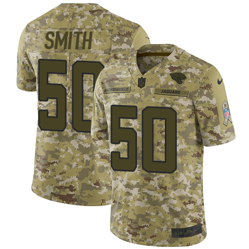 Jacksonville Jaguars #50 Telvin Smith Camo Men's Stitched Limited 2018 Salute To Service Jersey Men's