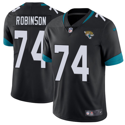 Jacksonville Jaguars #74 Cam Robinson Black Team Color Youth Stitched Vapor Untouchable Limited Jersey Youth