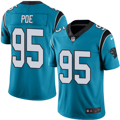Carolina Panthers #95 Dontari Poe Blue Alternate Youth Stitched Vapor Untouchable Limited Jersey Youth