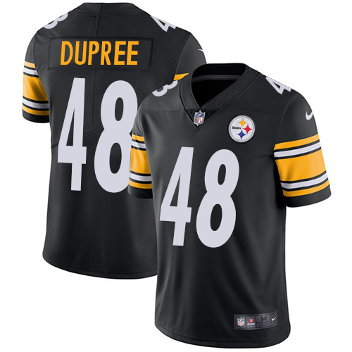 Pittsburgh Steelers #48 Bud Dupree Black Team Color Men's Stitched Vapor Untouchable Limited Jersey Men's