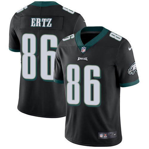 Philadelphia Eagles #86 Zach Ertz Black Alternate Youth Stitched Vapor Untouchable Limited Jersey Youth
