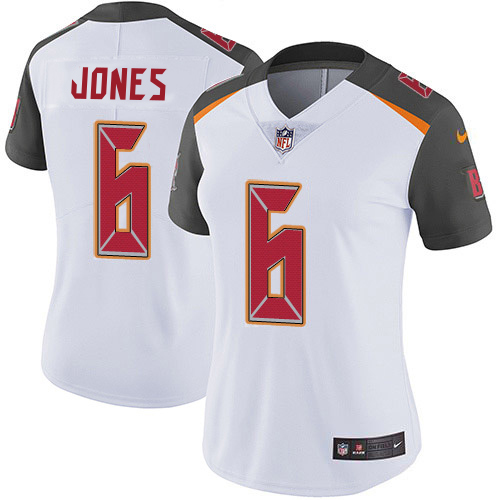 Buccaneers #6 Julio Jones White Women's Stitched Vapor Untouchable Limited Jersey