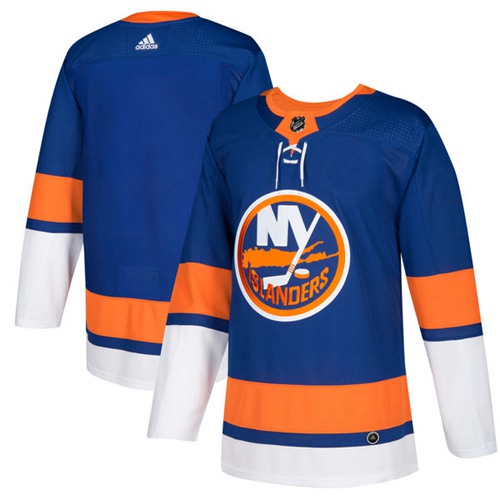 Adidas Islanders Blank Royal Blue Home Authentic Stitched Jersey
