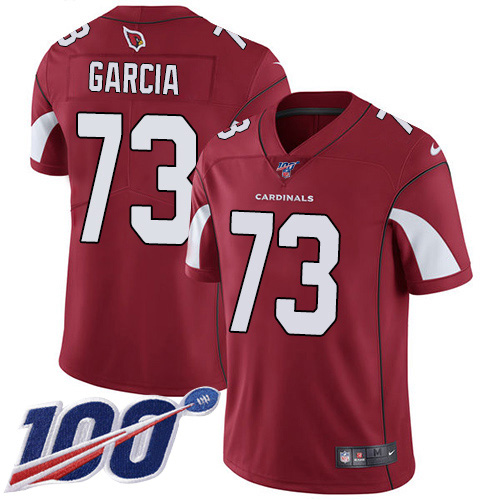 Cardinals #73 Max Garcia Red Team Color Youth Stitched 100th Season Vapor Untouchable Limited Jersey
