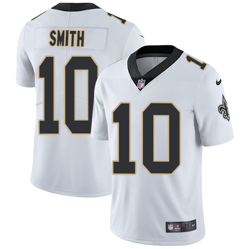 New Orleans Saints #10 Tre'Quan Smith White Youth Stitched Vapor Untouchable Limited Jersey Youth