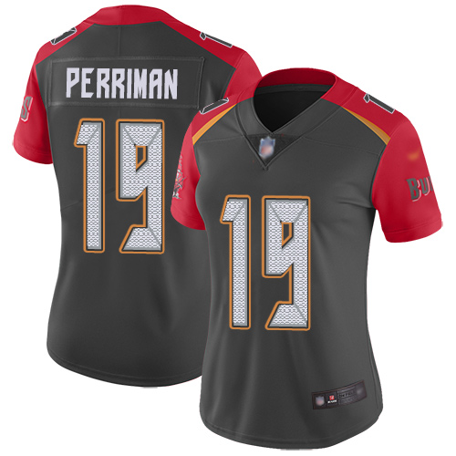Tampa Bay Buccaneers #19 Breshad Perriman Gray Women's Stitched Limited Inverted Legend Jersey Womens