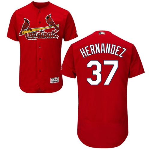 St.Louis Cardinals #37 Keith Hernandez Red Flexbase Authentic Collection Stitched Jersey Men's