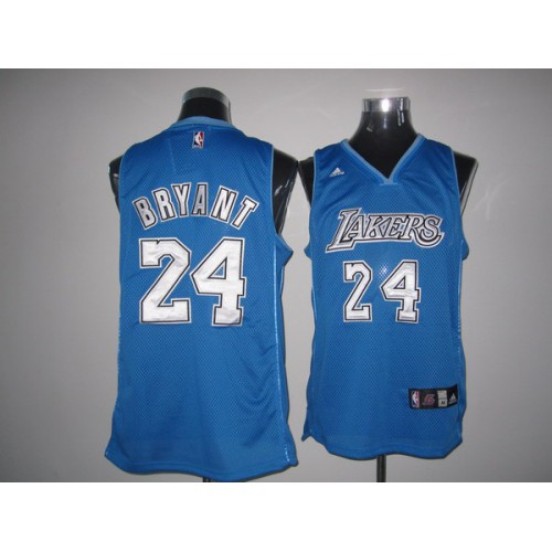 Los Angeles Lakers #24 Kobe Bryant Blue Swingman Stitched Jersey Mens