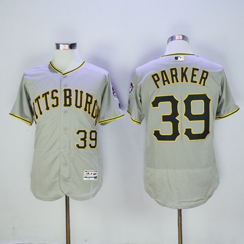 Pittsburgh Pirates #39 Dave Parker Grey Flexbase Authentic Collection Stitched Jersey Men's
