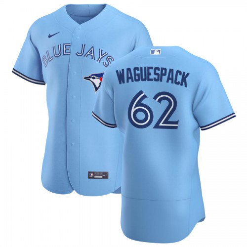 Toronto Toronto Blue Jays #62 Jacob Waguespack Men's Light Blue Alternate 2020 Authentic Player Jersey Men's