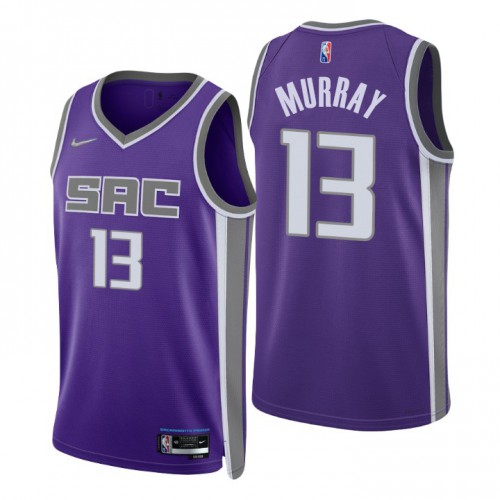 Sacramento Kings #13 Keegan Murray Purple Mens 2021-22 75th Anniversary Diamond Swingman Jersey - Icon Edition Mens