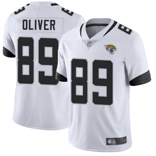 Jacksonville Jaguars #89 Josh Oliver White Men's Stitched Vapor Untouchable Limited Jersey Men's
