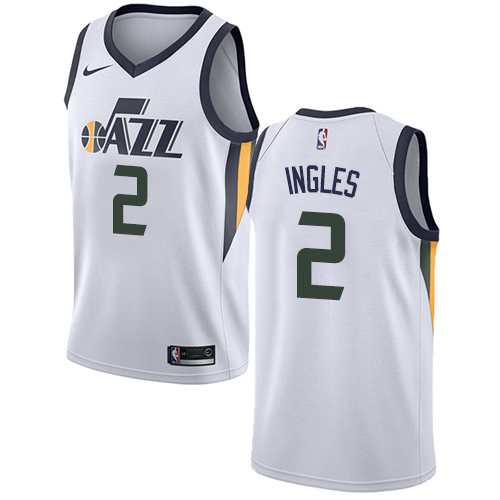 Utah Jazz #2 Joe Ingles White Youth Swingman Association Edition Jersey Youth