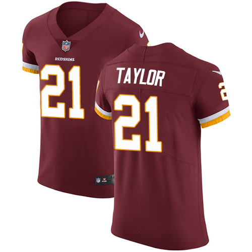 Commanders #21 Sean Taylor Burgundy Red Team Color Men's Stitched Vapor Untouchable Elite Jersey
