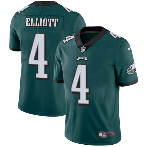 Philadelphia Eagles #4 Jake Elliott Midnight Green Team Color Youth Stitched Vapor Untouchable Limited Jersey Youth
