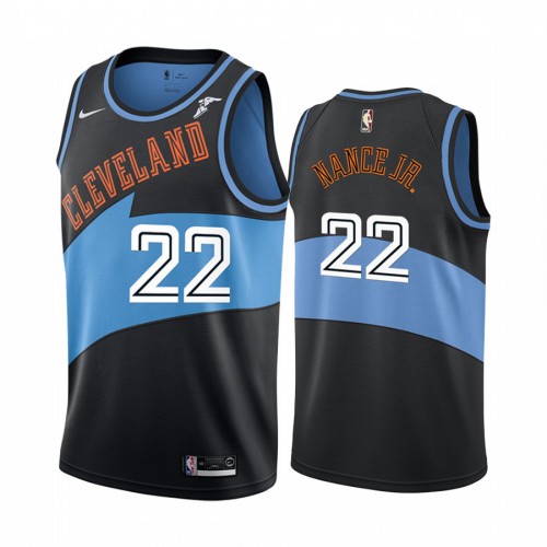 Cleveland Cavaliers #22 Larry Nance Jr Black 2019-20 Classic Edition Stitched Jersey Mens