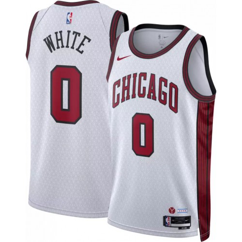 Chicago Chicago Bulls #0 Coby White Unisex White 2022-23 Swingman Jersey - City Edition Mens