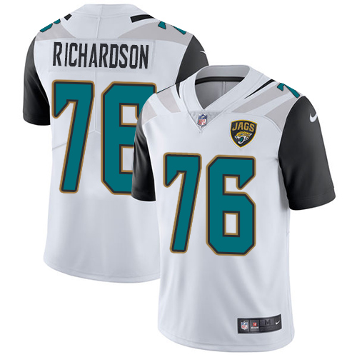 Jacksonville Jaguars #76 Will Richardson White Men's Stitched Vapor Untouchable Limited Jersey Men's