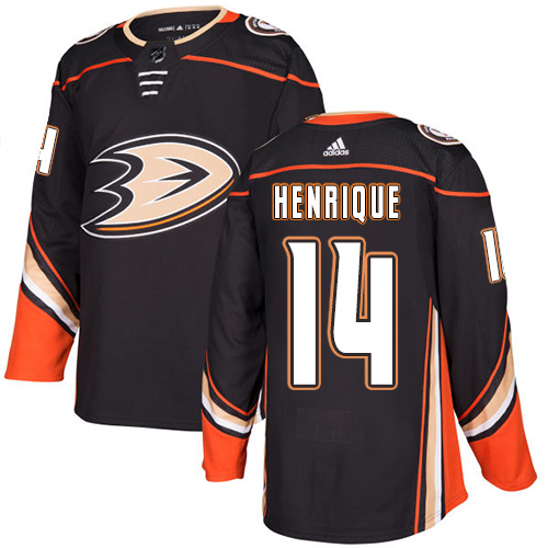 Adidas Anaheim Ducks #14 Adam Henrique Black Home Authentic Stitched Jersey Men's